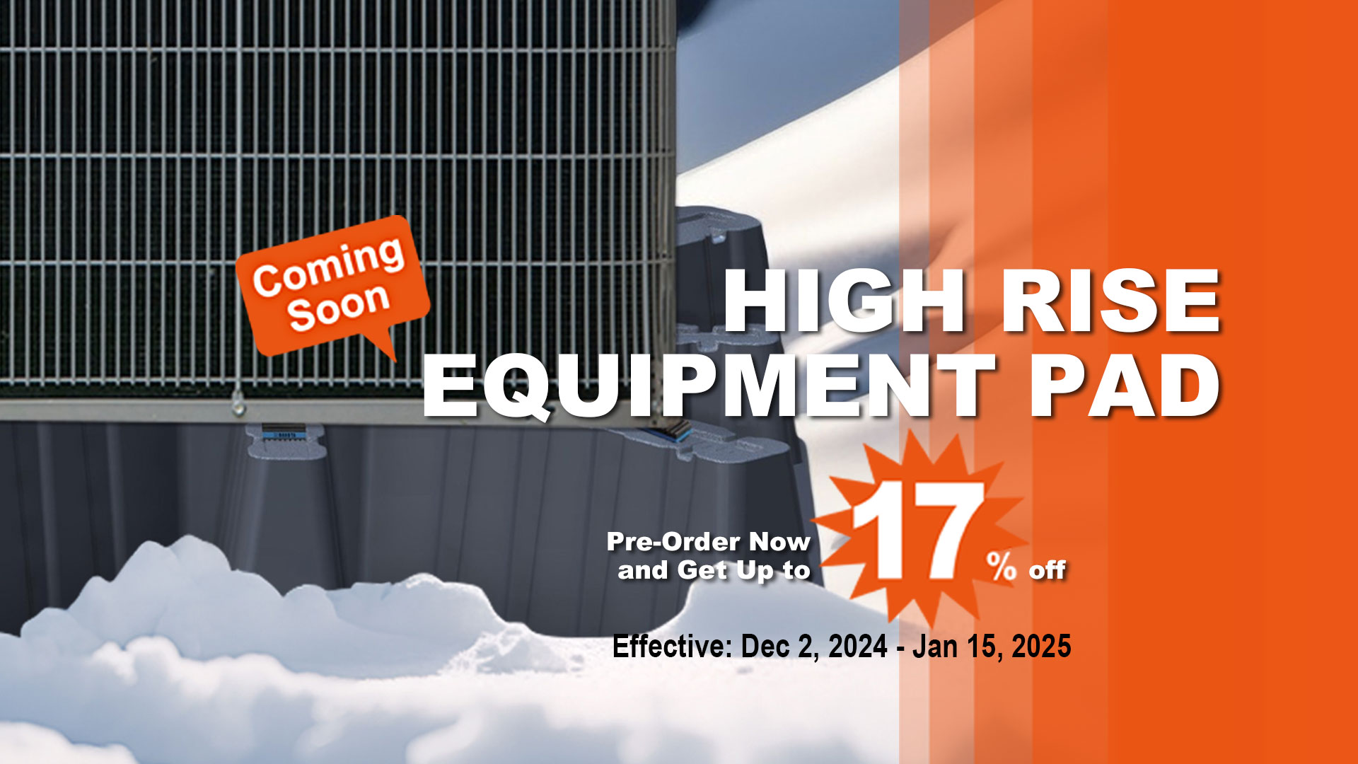 HIGH RISE EQUIPMENT PAD Pre-order