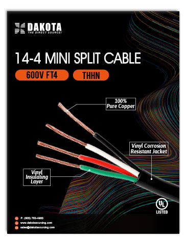 14-4 MINI SPLIT CABLE UL THHN